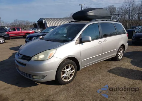 2004 Toyota Sienna Xle из США, поврежденный, VIN 5TDZA22C24S196887